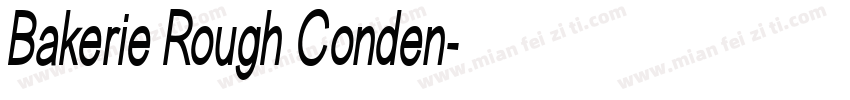 Bakerie Rough Conden字体转换